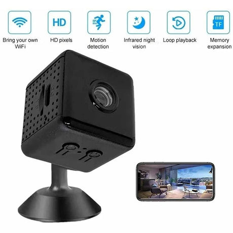 NovaTech 4K MiniCam Wireless WiFi Security Camera Outdoor Baby Pet Monitoring HD