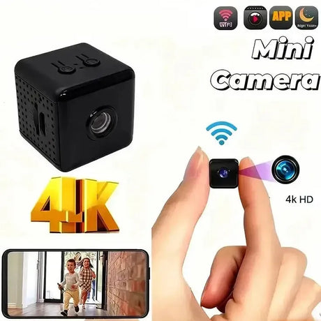 NovaTech 4K MiniCam Wireless WiFi Security Camera Outdoor Baby Pet Monitoring HD
