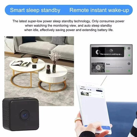 NovaTech 4K MiniCam Wireless WiFi Security Camera Outdoor Baby Pet Monitoring HD