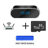OPUYYM 4K Wireless Clock Camera Night Vision Motion Detection WiFi Always Safe