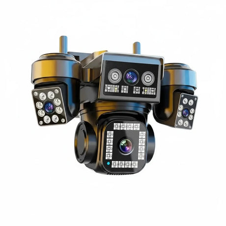 Tredruns 10K 20MP 4 Lens WiFi Security Camera 360 PTZ 16X Zoom IP66 Waterproof Pro