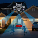 Tredruns 10K 20MP 4 Lens WiFi Security Camera 360 PTZ 16X Zoom IP66 Waterproof Pro