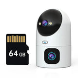 4K Dual Lens Security Camera Night Vision Tracking System