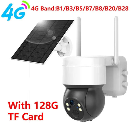 Tredruns Tuya SmartLife Solar 4G PTZ CCTV Camera 3MP Battery Outdoor Security Pro