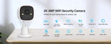 Outdoor Wireless Security Camera 3MP 1296P With WiFi For Property Monitoring