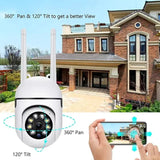 SecureHome 8MP WiFi Security Camera - PTZ Night Vision Motion Detection For Home