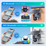 Shiwojia 4K 8MP Solar Camera - Outdoor Security With Humanoid Tracking And Power