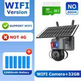 Shiwojia 4K 8MP Solar Camera - Outdoor Security With Humanoid Tracking And Power