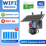 Shiwojia 4K 8MP Solar Camera - Outdoor Security With Humanoid Tracking And Power