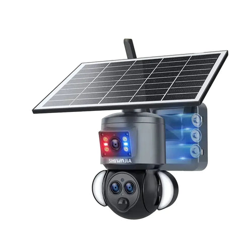 Shiwojia 4K 8MP Solar Camera - Outdoor Security With Humanoid Tracking And Power
