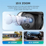 Shiwojia 4K 8MP Solar Camera - Outdoor Security With Humanoid Tracking And Power