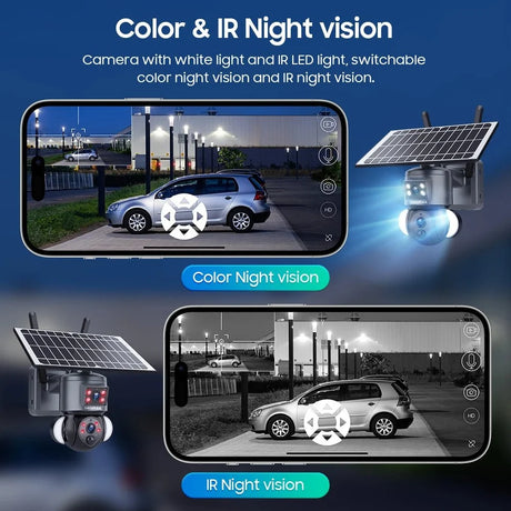 Shiwojia 4K 8MP Solar Camera - Outdoor Security With Humanoid Tracking And Power
