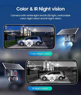 Shiwojia 4K 8MP Solar Camera - Outdoor Security With Humanoid Tracking And Power
