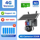Shiwojia 4K 8MP Solar Camera - Outdoor Security With Humanoid Tracking And Power