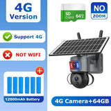 Shiwojia 4K 8MP Solar Camera - Outdoor Security With Humanoid Tracking And Power