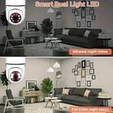 Smart Bulb Security Camera 360 Degree WiFi 5GHz Outdoor E27 Socket See Angles