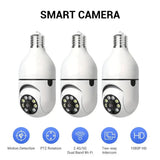 Smart Bulb Security Camera 360 Degree WiFi 5GHz Outdoor E27 Socket See Angles