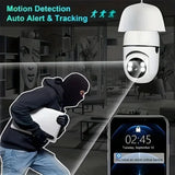 Smart Bulb Security Camera 360 Degree WiFi 5GHz Outdoor E27 Socket See Angles