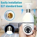 Smart Bulb Security Camera 360 Degree WiFi 5GHz Outdoor E27 Socket See Angles