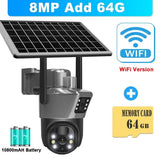 SolarGuard 8MP 4K WiFi Solar Camera - Dual Lens PTZ Wireless Surveillance System