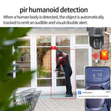 SolarGuard 8MP 4K WiFi Solar Camera - Dual Lens PTZ Wireless Surveillance System