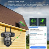 SolarGuard Solar 4G Outdoor Camera With 15MP HD Triple Lens System - All Weather