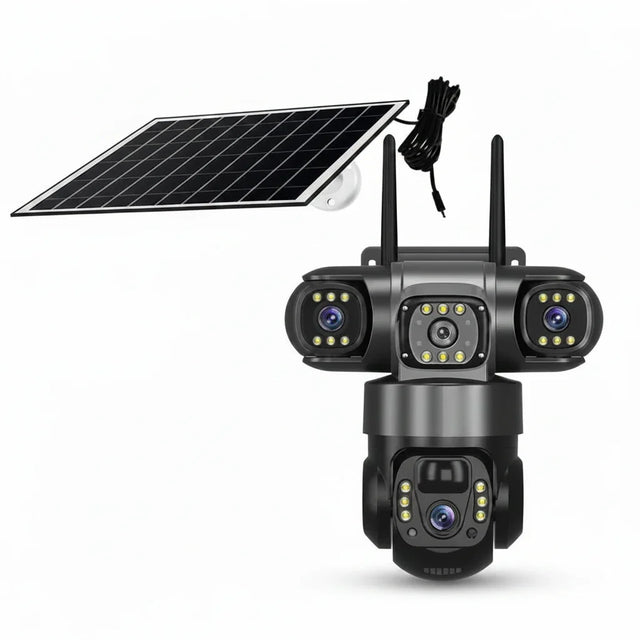 SolarGuard Solar 4G Outdoor Camera With 15MP HD Triple Lens System - All Weather