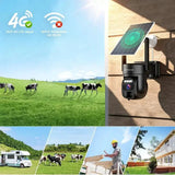 SZSINOCAM US 4G Solar Outdoor Security Camera With Human Detection Night Vision