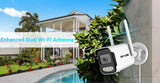 TPTEK 8MP 4K IP Camera - AI Human Detects Outdoor Bullet Surveillance With iCSee
