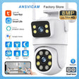 Tuya 4K 8MP Dual Lens PTZ WiFi Camera AI Auto Tracking Dual Screen Outdoor IP66X