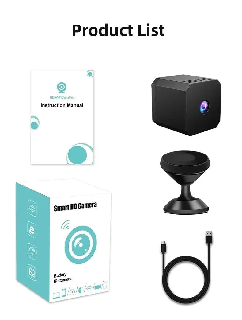 Ultra Mini WiFi Camera 1080P Night Vision Motion Detection Remote Viewing
