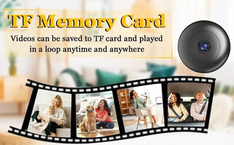 UN6 Ultra Mini 0.9 Inch Camera With Night Vision And Motion Detection For Home