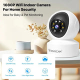 Vstarcam Indoor Security Camera 360 Coverage Night Vision 2 - Way Audio Alerts