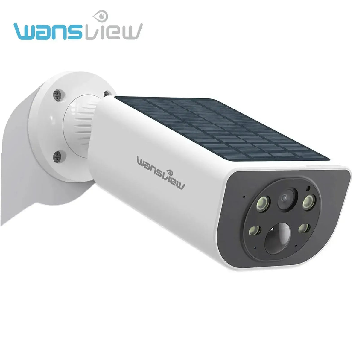 Wansview Outdoor Solar Security Camera AI 3MP Color Night Vision With Battery
