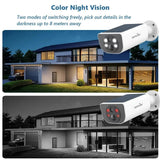 Wansview Outdoor Solar Security Camera AI 3MP Color Night Vision With Battery