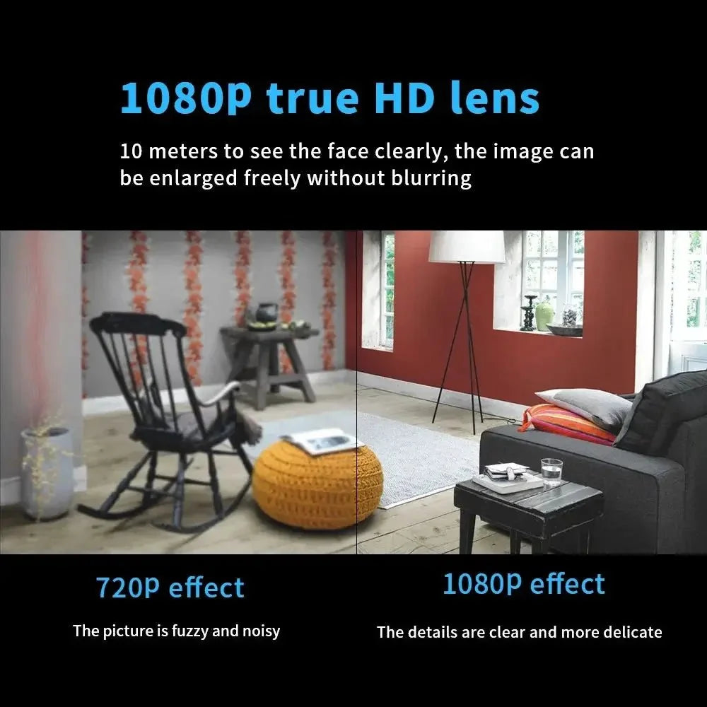X5 Mini Camera 1080P HD WiFi Night Vision Motion Detection Protect Your Home
