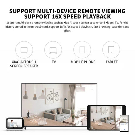 Xiaomi Mi PTZ 2K Security Camera - 360 Degree Coverage AI Detection Night Vision