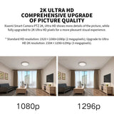 Xiaomi Mi PTZ 2K Security Camera - 360 Degree Coverage AI Detection Night Vision