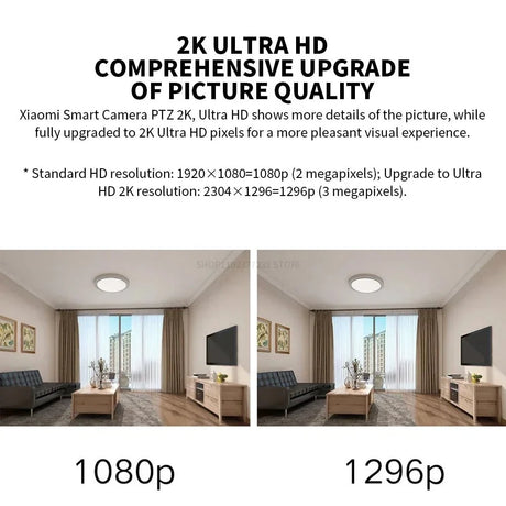 Xiaomi Mi PTZ 2K Security Camera - 360 Degree Coverage AI Detection Night Vision